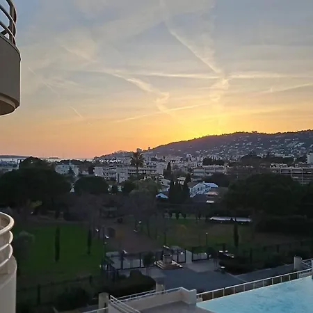 T2 Bord De & Piscine - Vue Parc Exflora Antibes